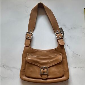 Coach Tan Leather Shoulder Bag